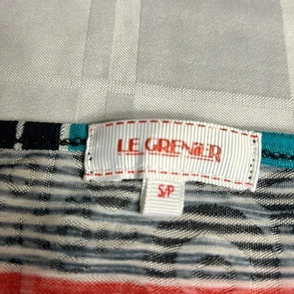 LE GRENIER Y2K,Multicolored,striped,lace,short sleeve top,retro,preppy,70 s vibe - Picture 9 of 13